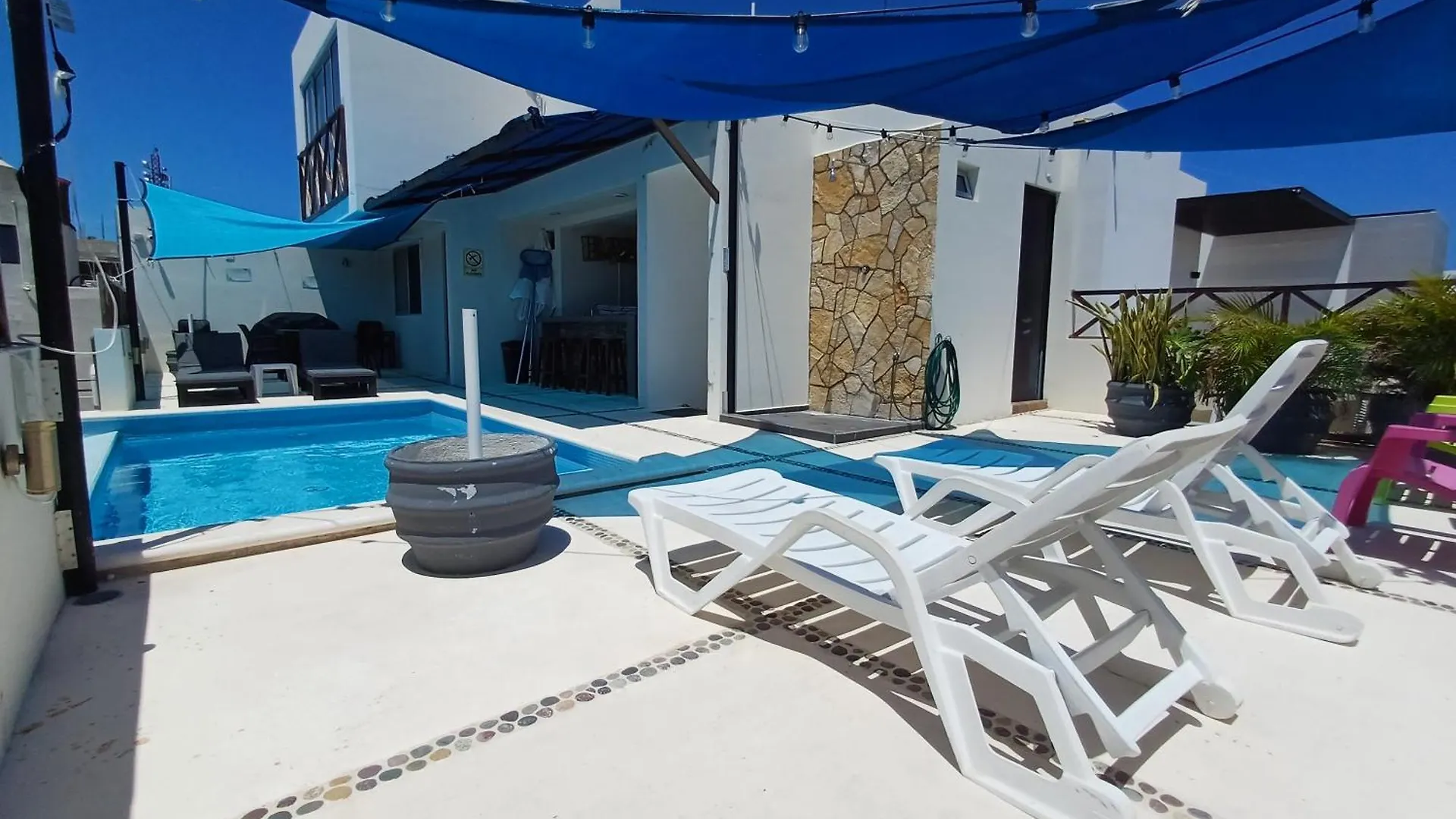 Rum i privatbostad Casa Linda Isla-Room Palmera-Shared Pool Isla Mujeres
